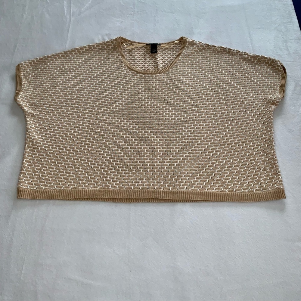 Lane Bryant Short Sleeve Sweater Tan Size 22/24